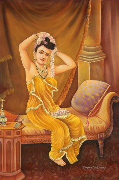 インド人を飾るナイル女性 Oil Paintings
